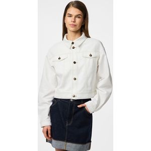 Pcfine - Spijkerjack - Katoen - Kort - Gespreide Kraag - Wijde Schouders