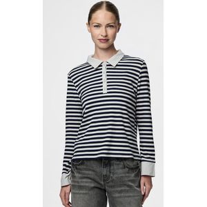 Pcdonna Geribd Polo Met Lange Mouwen