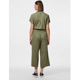 Pieces - Pia Culottebroek - Zwart - 70% Viscose 30% Linnen