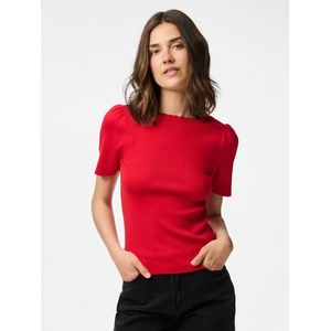 Pcjuline - Gebreide Top - Korte Mouwen - Slim Fit - Vierkante Hals
