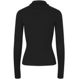 PIECES - PCKITTE - Poloshirt - Zwart - Lange Mouw