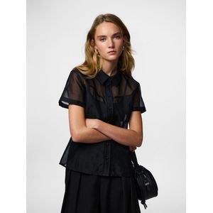 Pcnulle 2/4 Getailleerd Mesh Overhemd