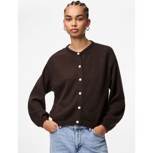 Pcida - Gebreid Vest - Knoopsluiting - Ronde Hals - Lange Mouwen