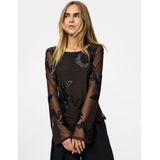 Pcoffia Boothals Top Met Lange Mouwen