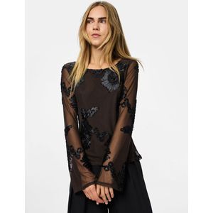 Pcoffia Boothals Top Met Lange Mouwen