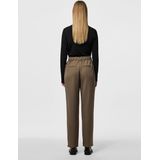 PIECES - PCKamil - Bandplooibroek - Mokka - High Waist