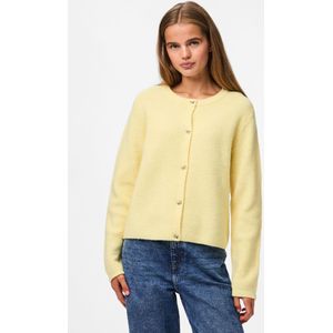 Pieces - Pcsilly Ls O-neck Knit Cardigan - French Vanilla - Dames