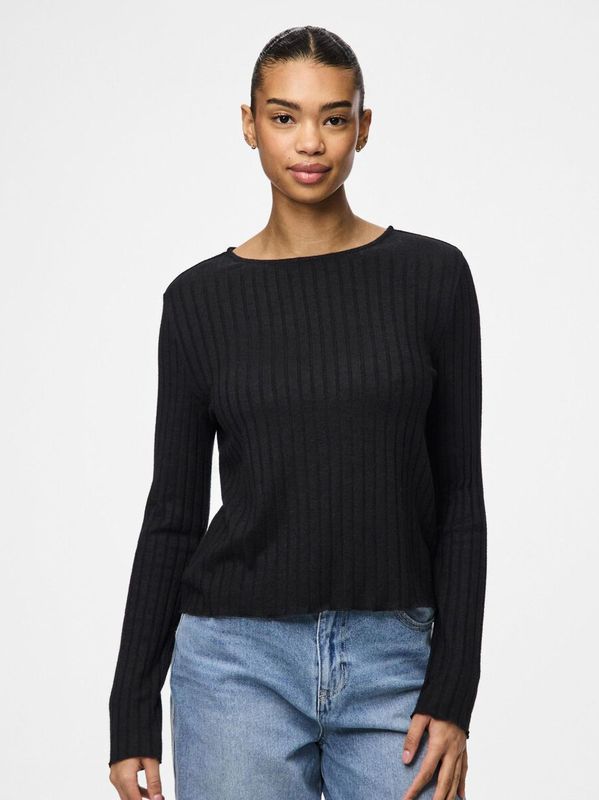 PIECES - Shirt 'Iris' - Zwart - Longsleeve