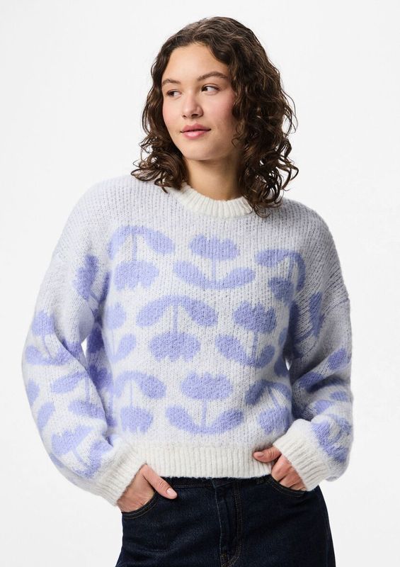 PIECES - PCJudie - Trui - Lichtblauw - Gerecycled Materiaal