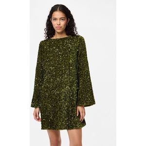 PIECES - PCKam - Cocktailjurk - Olijfgroen