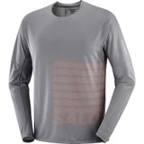 Salomon - Sense Aero LS Tee GFX - T-shirt - Grijs