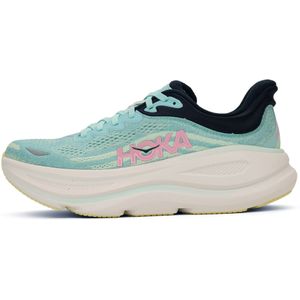 HOKA - Bondi 9 - Hardloopschoenen - Grijs - Technisch Gebreid Mesh