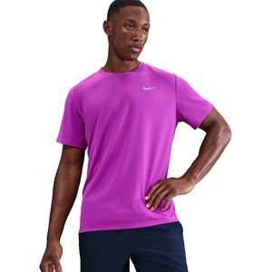 Nike - Miler - T-shirt - Paars - Dri-FIT UV - Heren