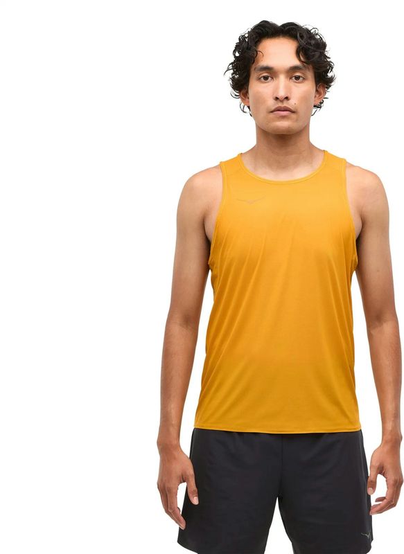 HOKA - Airolite Run Singlet - Heren - Zwart - Ademend Materiaal
