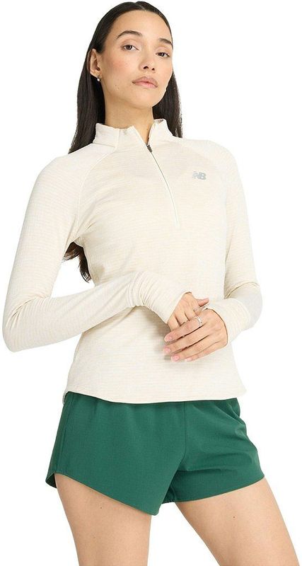 New Balance - Athletics Heat Grid Half Zip Shirt - Dames