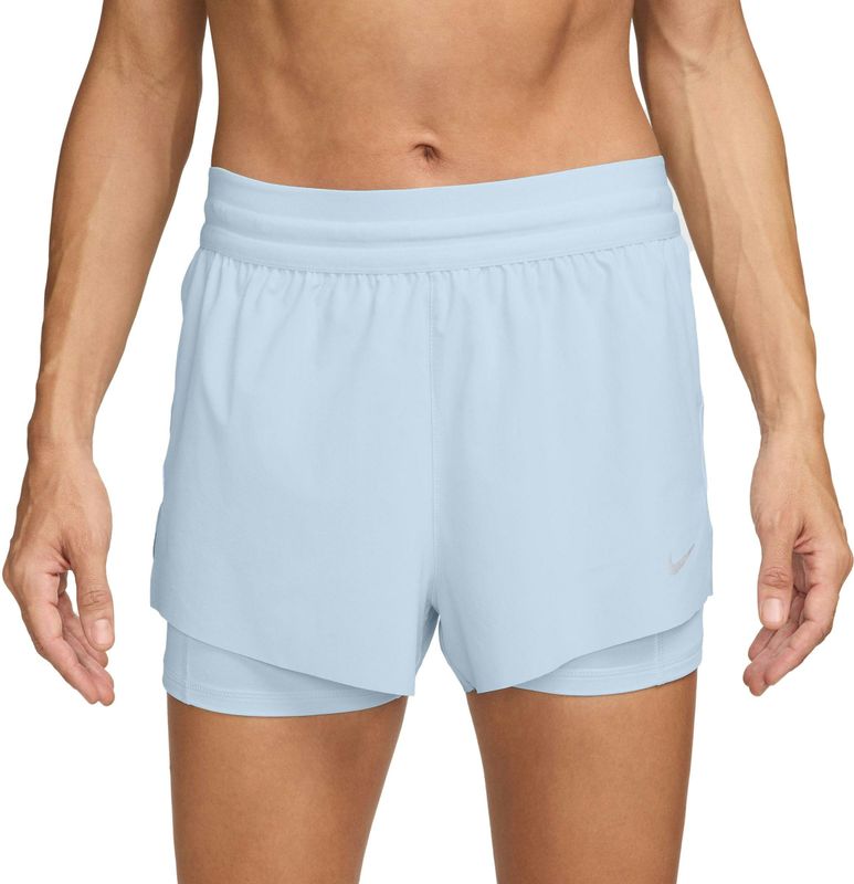Nike - Swift Dri-FIT - Hardloopshorts - Rood - 2-in-1 met Halfhoge Taille