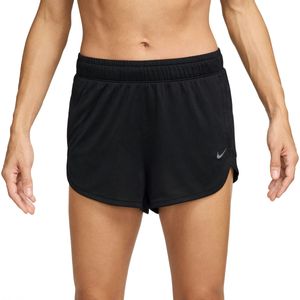 Nike Dri-FIT hardloopshorts met binnenbroekje voor dames - Zwart