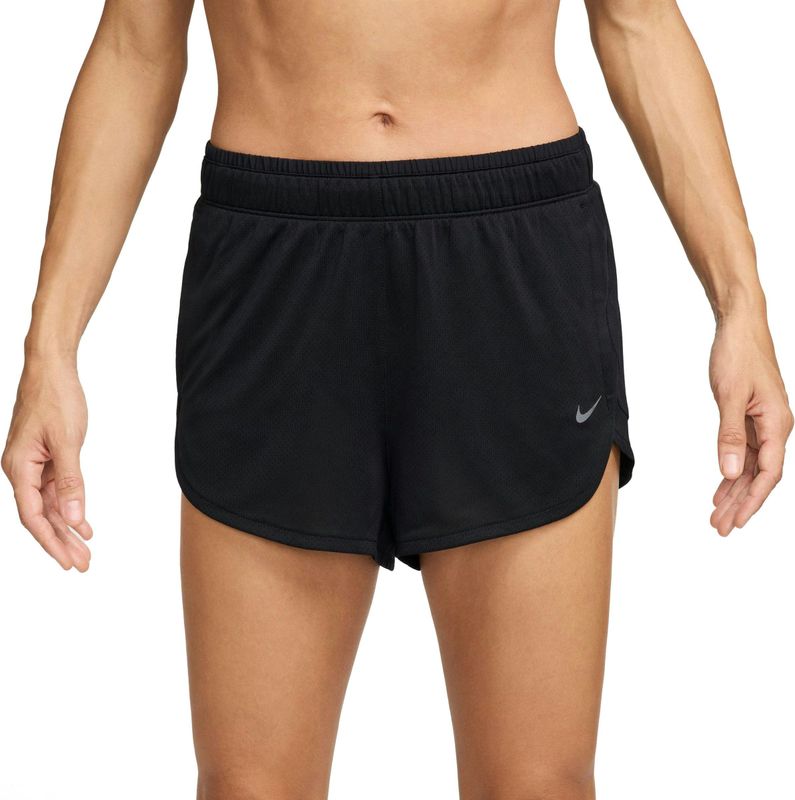 Nike Dri-FIT hardloopshorts met binnenbroekje voor dames - Zwart