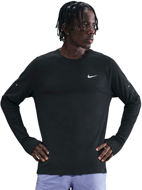NIKE - Sportsweatshirt - Zwart - Effen - Lange Mouw