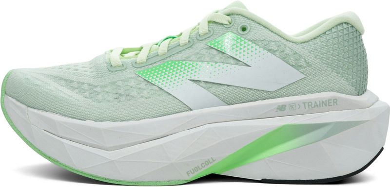 New Balance - FuelCell Supercomp Trainer v3 - Hardloopschoenen - Groen Wit - Heren