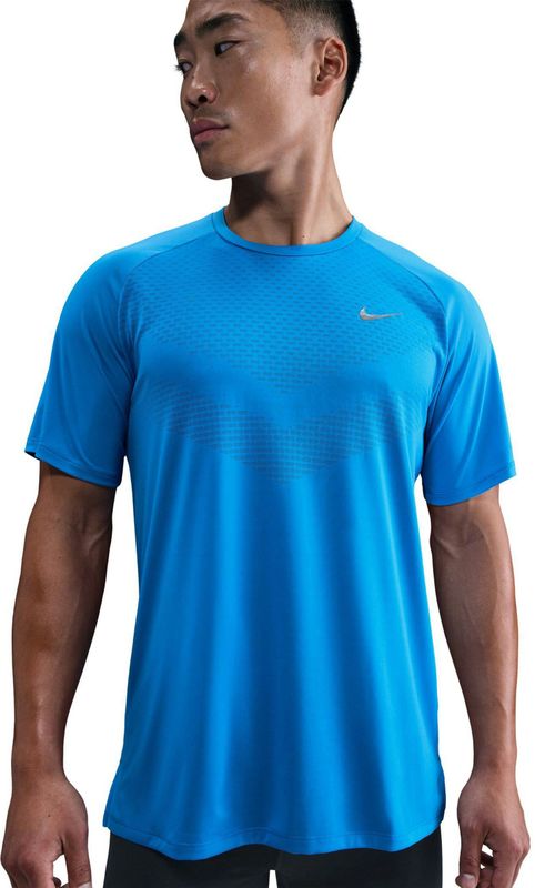 Nike - Stride Dri-FIT ADV - Hardlooptop - Blauw - Korte Mouwen