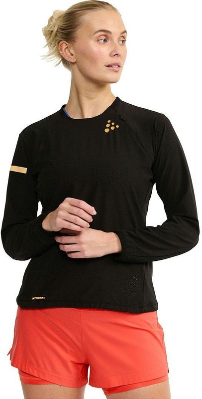 Craft - Pro Hypervent Wind Shirt 2 - Sportshirt - Zwart - Stretchmateriaal