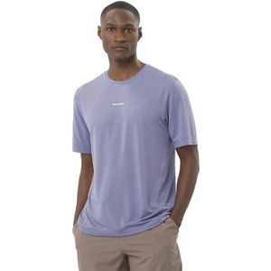 salomon shkout core jersey met korte mouwen blauw heren