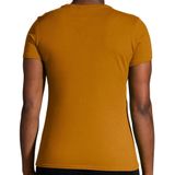 Brooks T-shirt voor dames, Oker/Run with Nature, 25