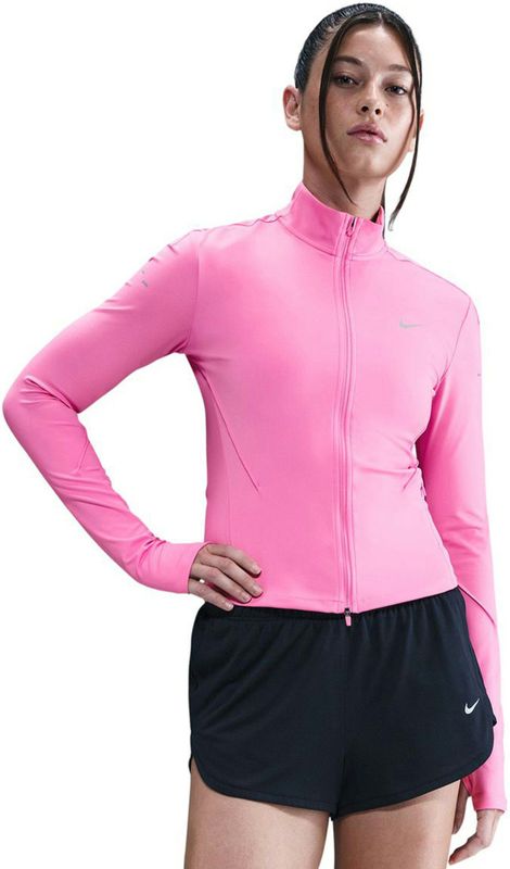 Nike Swift Dri-FIT tussenlaagtop voor hardlopen met volledige rits voor dames - Roze