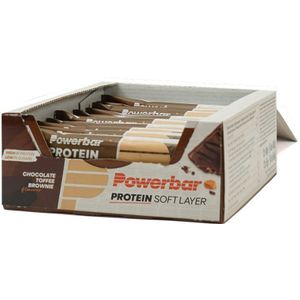 Powerbar Protein Soft Layer Bar Chocolate Toffee Brownie Box