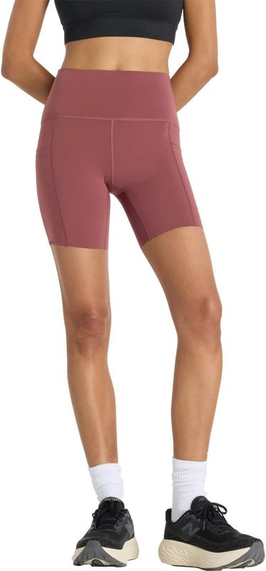 New Balance - Sleek Pocket High Rise - Korte Broeken - 6 Inch