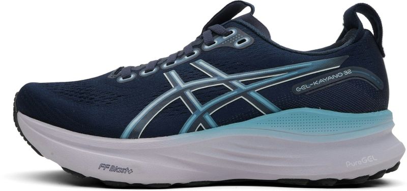 ASICS - GEL-KAYANO 32 - Hardloopschoenen - Neutraal - Zwart - Textiel
