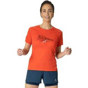 Odlo Essential Print Crew Neck T-shirt Dames