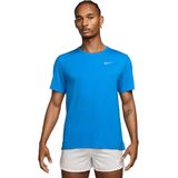 Nike - Miler UV - Hardlooptop - Blauw - Korte Mouwen - Dri-FIT