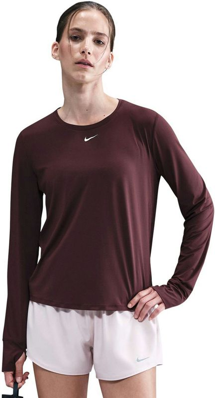 Nike - One Classic Dri-FIT - Damestop met Lange Mouwen - Zwart