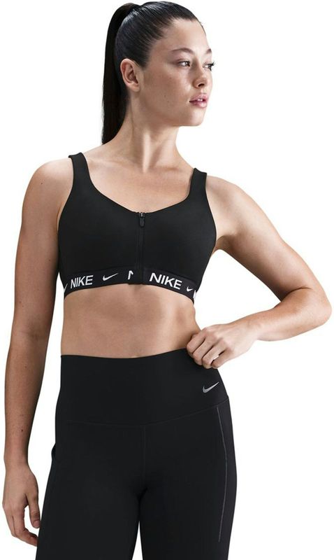 Nike - Indy High Support - Sport bh - Blauw - Padded met Rits aan de Voorkant