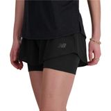 New Balance - RC 2in1 3 Inch Short - Hardlooprok - Dames