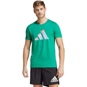 adidas Run Icons 3 Bar T-shirt Heren