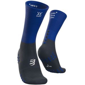 Compressport - Mid Compression Sok - Blauw/Groen - Compressiemateriaal