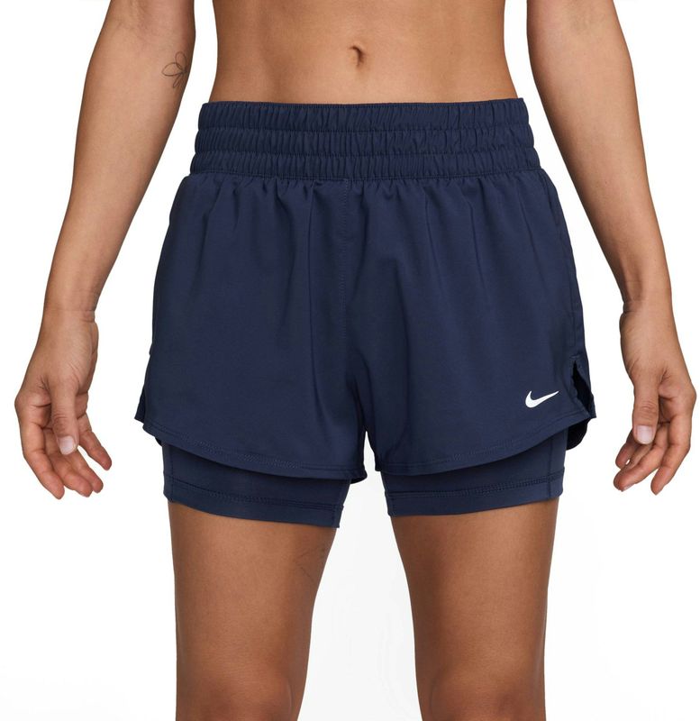 Nike - One Dri-FIT Mid-Rise 3 Inch 2-in-1 Shorts - Dames