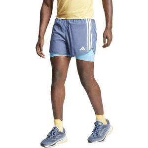 adidas Own The Run 3-Stripes 2in1 Short Heren