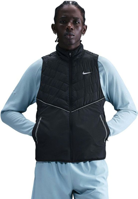 Nike Therma-FIT Repel hardloopbodywarmer met reflecterende accenten voor heren - Zwart