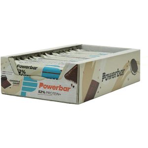 Powerbar Protein Plus 52% Bar Cookies & Cream 50 Gram Box Unisex