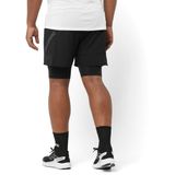 Sense - Aero 2in1 Short - Heren - Zwart - Lichtgewicht - Sneldrogend