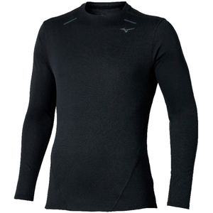 Mizuno Tech Thermal Charge Long Sleeve Tee Zwart Heren Maat S