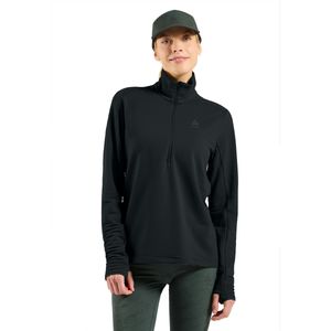 Odlo - ESSENTIAL THERMAL - Dames Sporttrui - Zwart - Mid Layer 1/2 Zip