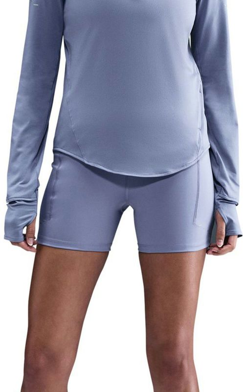 Nike Swift strakke hardloopshorts met binnenbroekje, hoge taille en zakken voor dames (10 cm) - Blauw