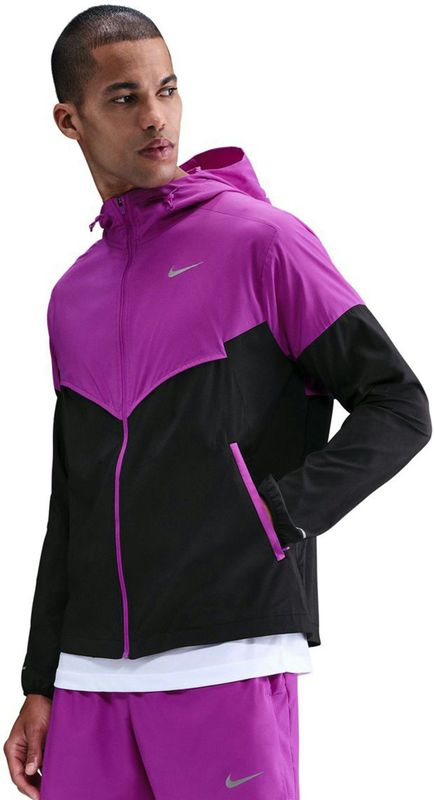 NIKE - IMP LGHT - Sportjas - Zilvergrijs / Neonlila / Zwart - Trainingsjas