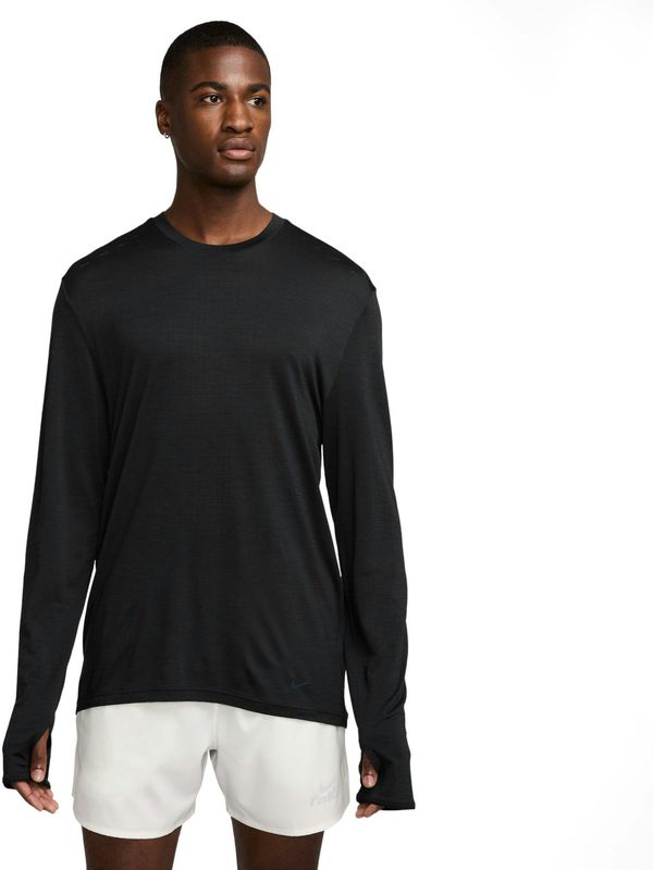 Nike - Run Wool Dri-FIT ADV - Hardlooptop - Zwart - Lange Mouwen