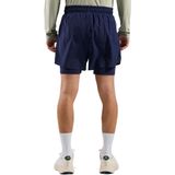 odlo zeroweight 5  2 in 1 short donkerblauw